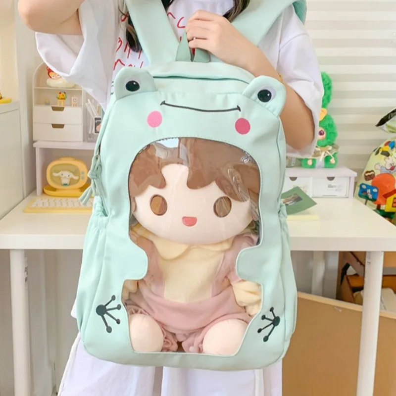 

Teenage Girls Ita Bag Student Mochila School Transparent Backpack Cute Kawaii Cartoon Mochilas High Capacity Bags for Woman
