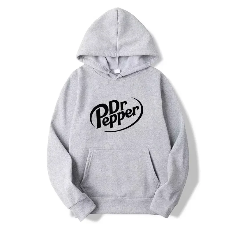 

Autumn and Winter Warm Doctor Pepper Letter Printed Hoodie Street Men's Fashion Fleece Sweatshirt Casual Hoodie Fashion Top