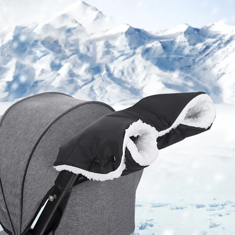 

Universal Windproof Newborn Pram Glove Stroller Accessories Winter Baby Stroller Gloves Thickening Warm Stroller Gloves