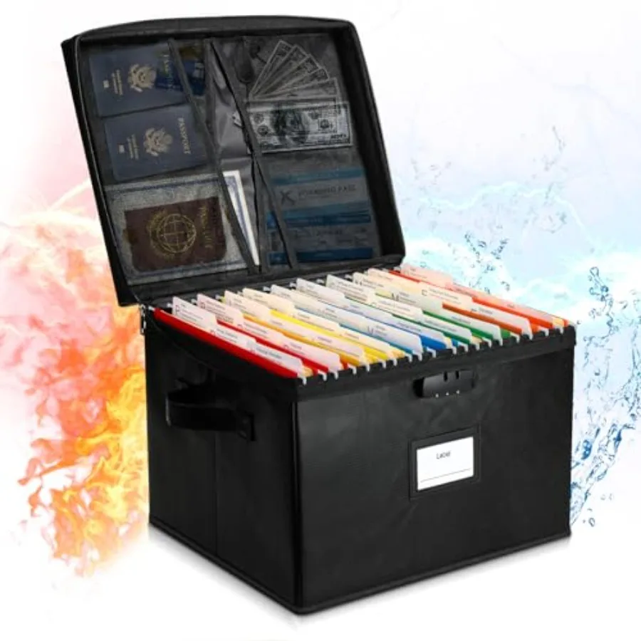 

File Fireproof Document Lock Document Safe File Storage Organizer es for Next of Kin Estate Planing Organizer End of Life Plann