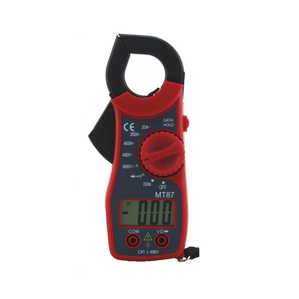 Mt87 Digital Multimeter Clamp Meter Current Clamp Pincers Current Measuring Meter Random Color Low Battery Indicator Overload