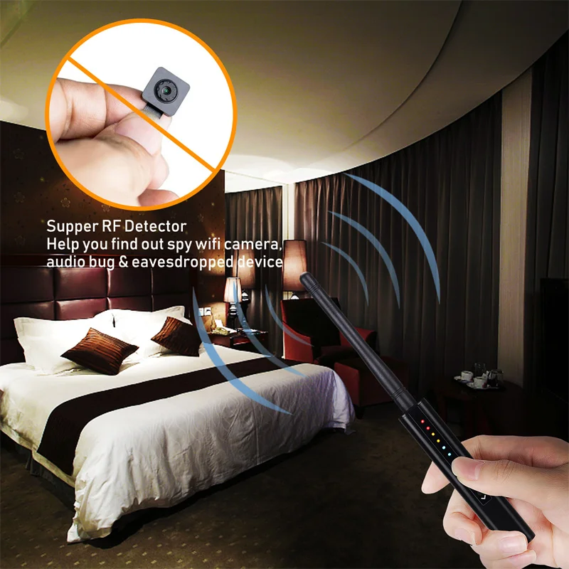 G728 Anti-monitoring Anti-peeping Hidden WiFi Wireless Signal Camera Detector Infrared Scanner Artificial Intelligent Detection