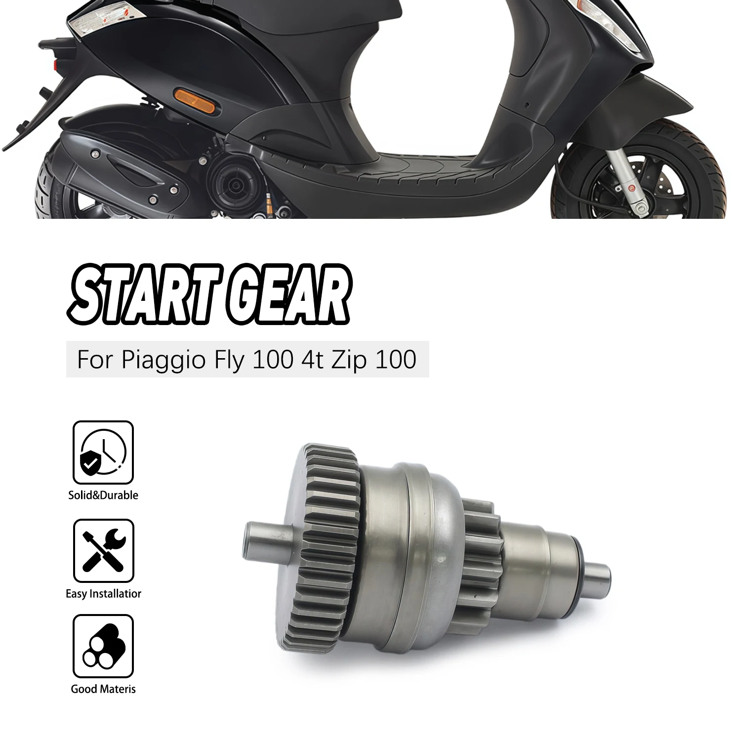 

VS431321 Starter Gear Cluth Replacement For Piaggio Typhoon 125 Gilera Runner 125SP/FX Fly 100 4t Zip 100