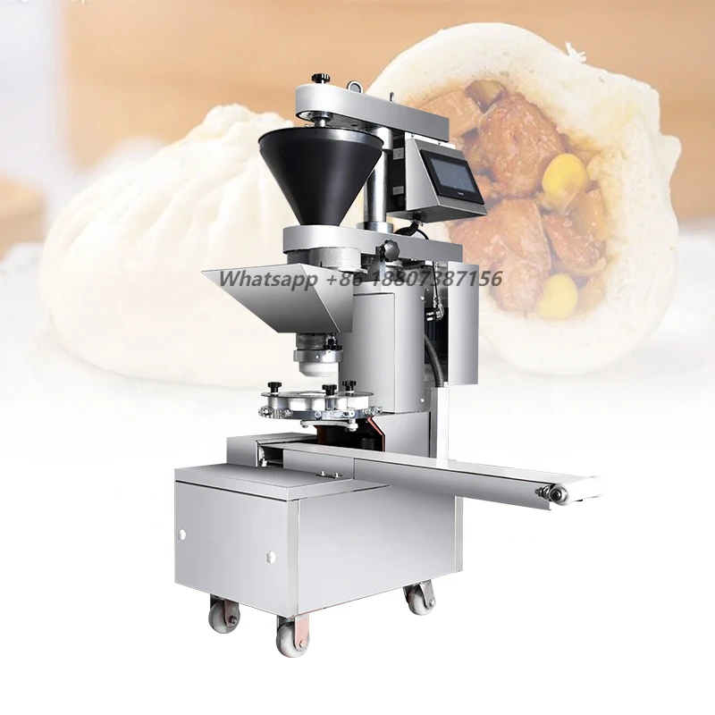 Portable Automatic Digital Control Steamed Stuffing Bun Baozi Cream Bun Maker Half Moon Shape Momo Making Machine