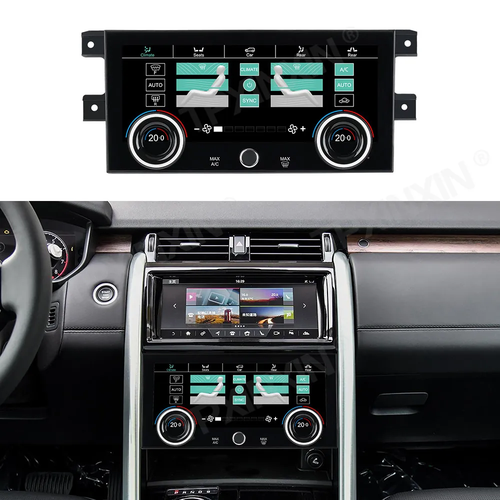 AC Air Conditioning Panel For Land Rover Discovery 5 2017-2020 Climate Control LCD HD Touch Screen Programming Free Head Unit
