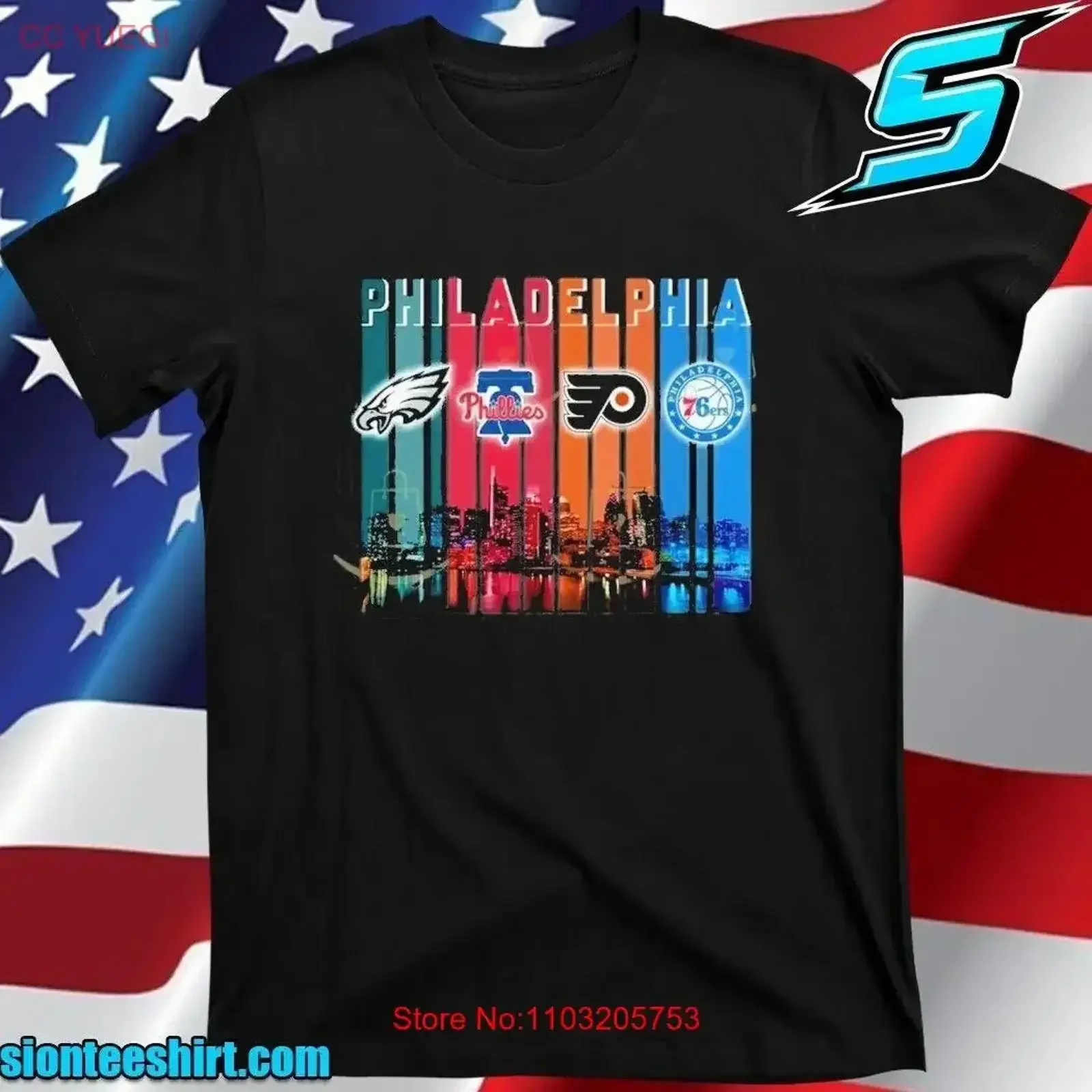 

Phila Delphia Ea Gles X Philade Lphia Phill Ies T Shirt vintage Washed Slightly Top For Everyday Wear Stretched Breathable Soft