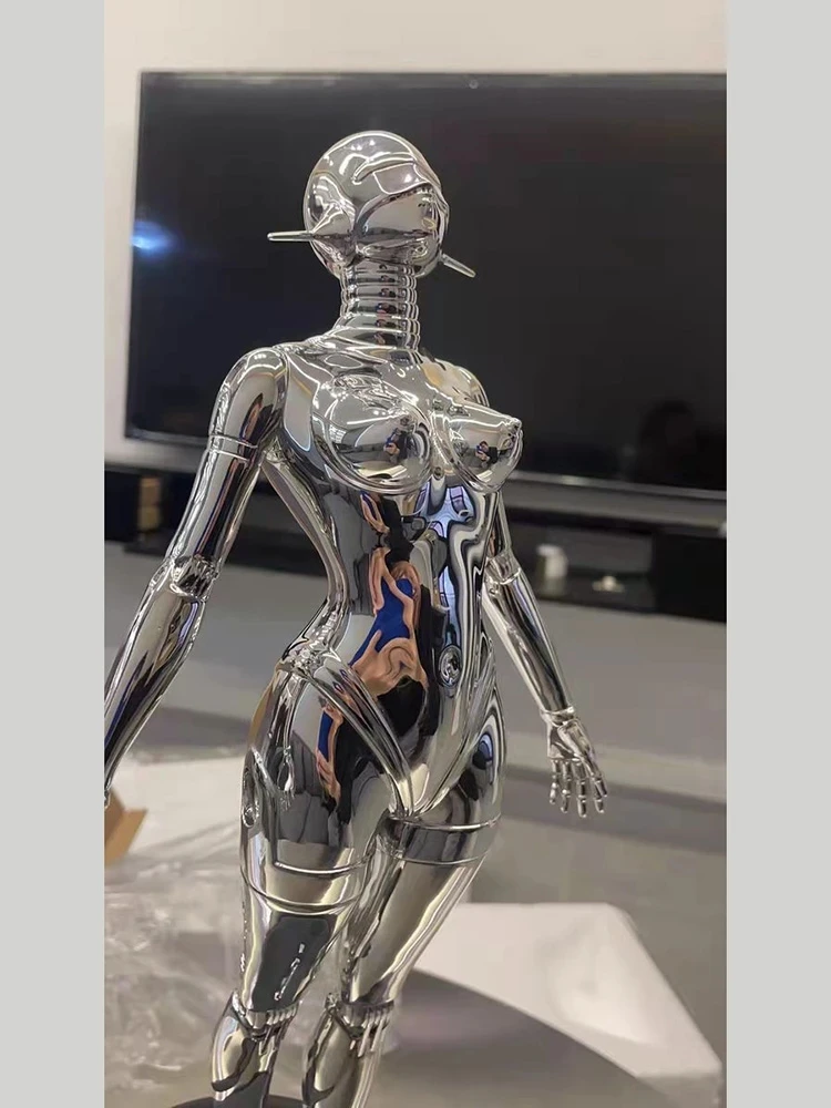 Decoration Home Anime Action Figures Future Science Technology Ornament Banksy Sculpture Sexy Robot Statue Room Accessories Gift