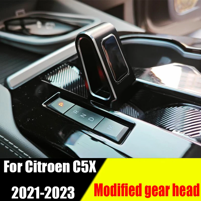 

Modified gear head car interior decoration accessories aluminum alloy material For Citroen C5X 2021 2022 2023