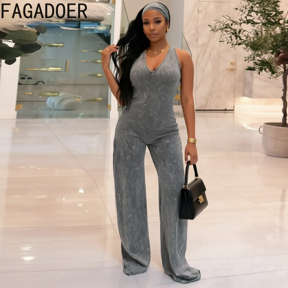 FAGADOER Women Elegant Commute Jumpsuits Fashion Off Shoulder Back Ruched Flare Rompers Streetwear Playsuits (Includes Headband)