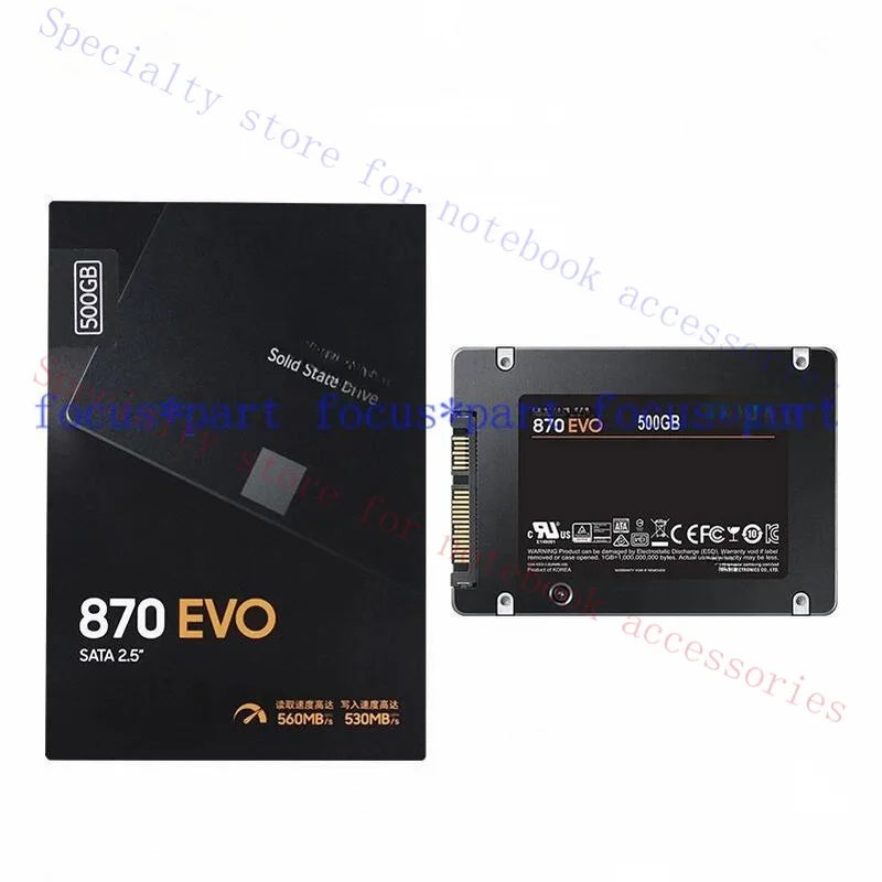 R+  FOR Samsung 2.5 SSD 870 EVO Internal Solid State 500 GB SATA for Laptop / Desktop