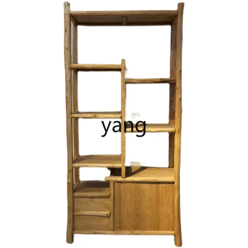 

LH camphor wood pastoral solid wood rack special tea rack for personalized tea room