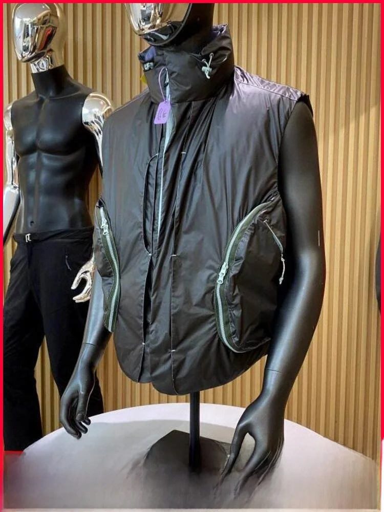 

Высококачественный пуховый жилет Wang Zha Main Pu с термоэффектом и изменением цвета, осенне-зимний, теплый, на молнии, с наполнителем из пуха...