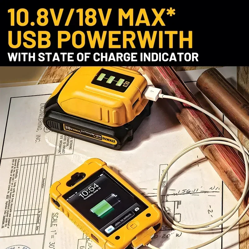 100 % originaler Dewalt 20 V Lithium-Ionen-Akku, Qualitätssicherung, Ersatz DCB202, DCB203, DCB205, DCB609, DCB612