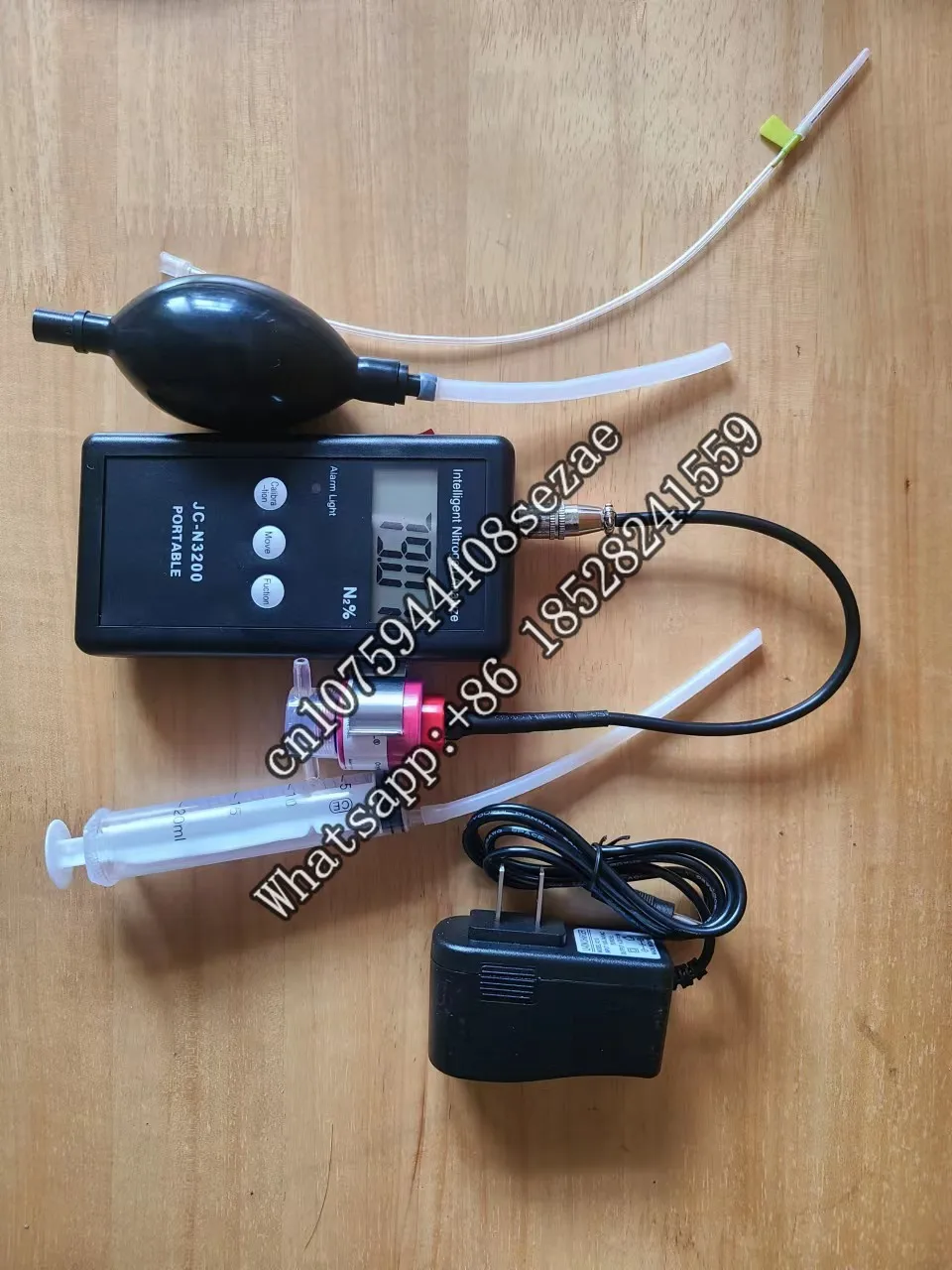 Portable 100%vol N2 analyzer package use purity nitrogen gas detector