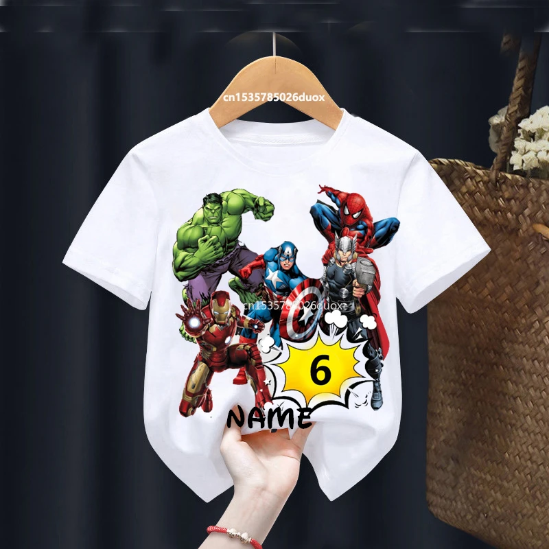 Topo Marvel: O Caminho Certa para Camisetas de Aniversário com Tema dos Vingadores para Crianças