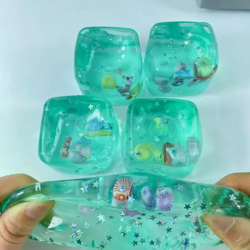 Stress Balls Cube Ocean Sensory Fidget Toy For Kids And Adults Squeeze Relax Toys