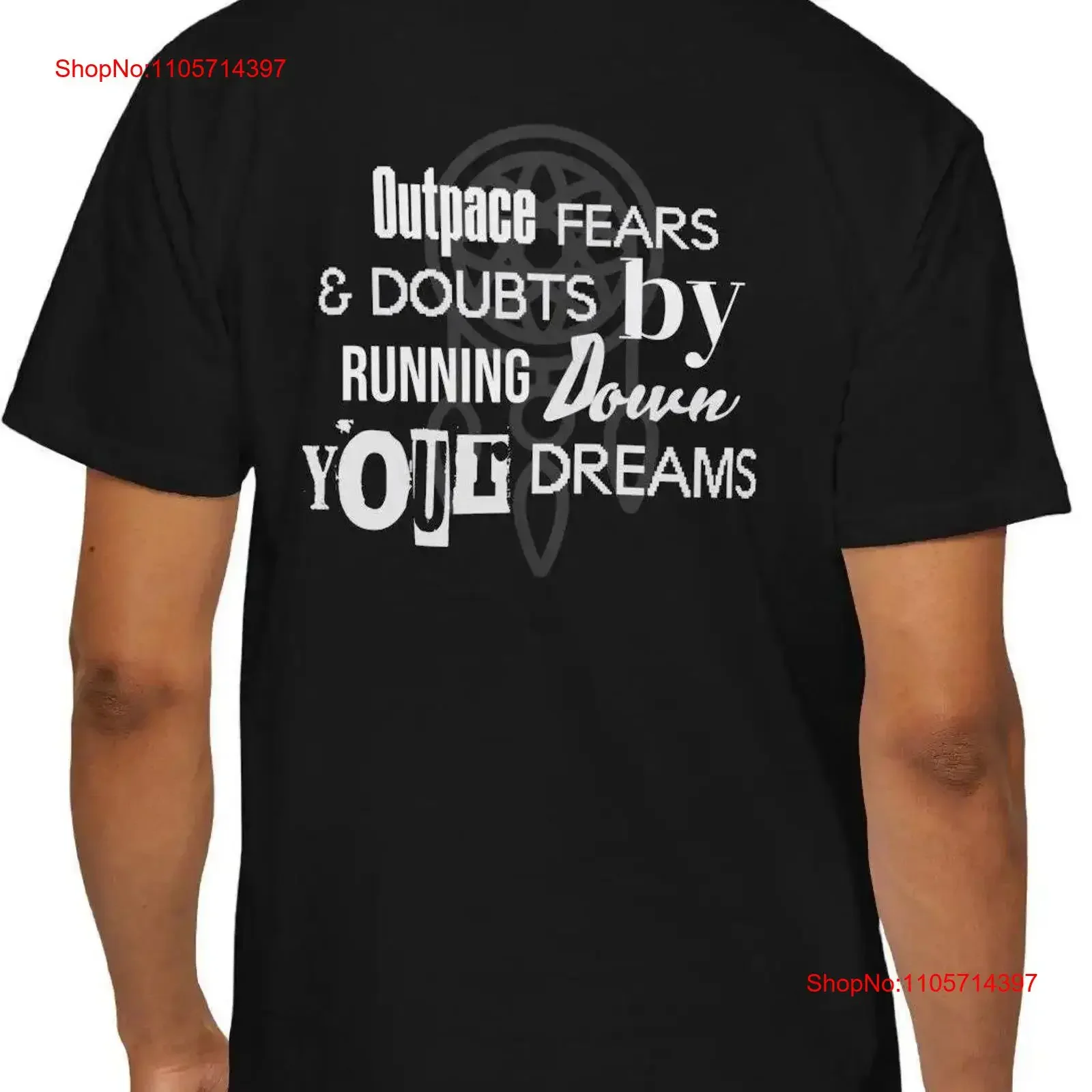 Dream Catcher T shirt Empowering Inspirational Dreamcatcher Outpace Fears Doubts Motivational vintage Washed homme Unisex