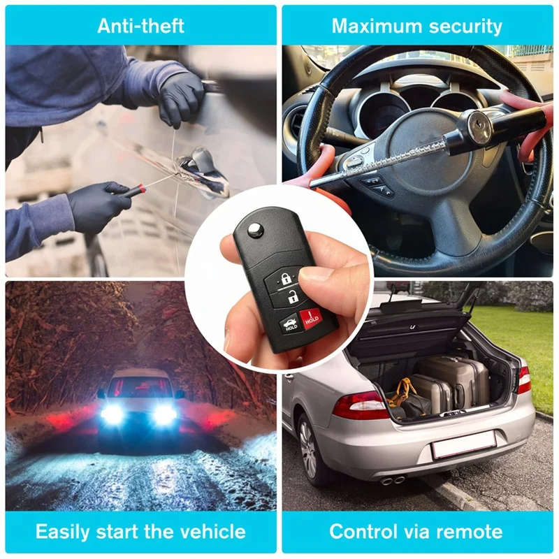 Super Sale Car Key Fob Keyless Entry Remote 315MHz BGBX1T478SKE125-01 for Mazda 3 Seden 2010-2013 4 Buttons with Door Key