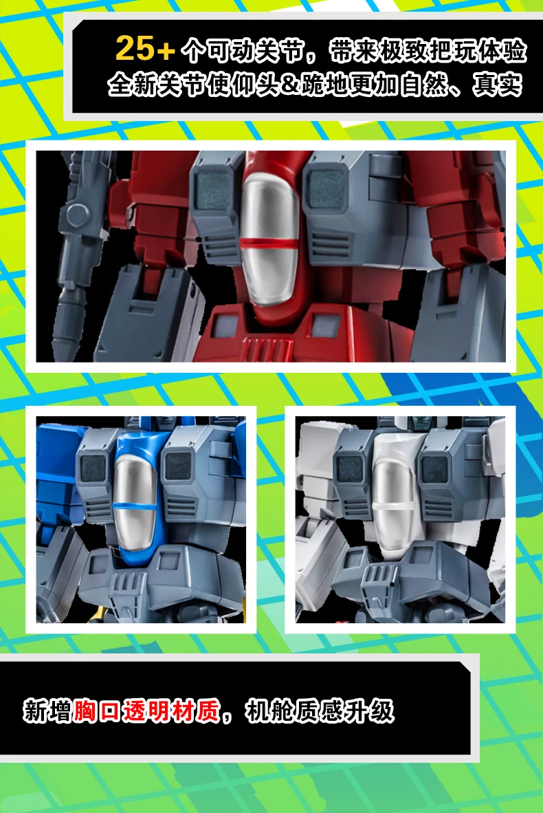 Auf Lager: AULDEY X Transformers AAE Alpha Action Elite Series Optimus Prime, Soundwave, Starscream – bewegliche Modellfiguren, Sammlerstücke. – Detail 11