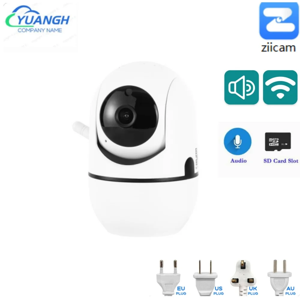 

2MP WiFi Indoor Home Security IP Camera Smart Baby Monitor Automatic Tracking MINI Video Surveillance Camera Ziicam APP