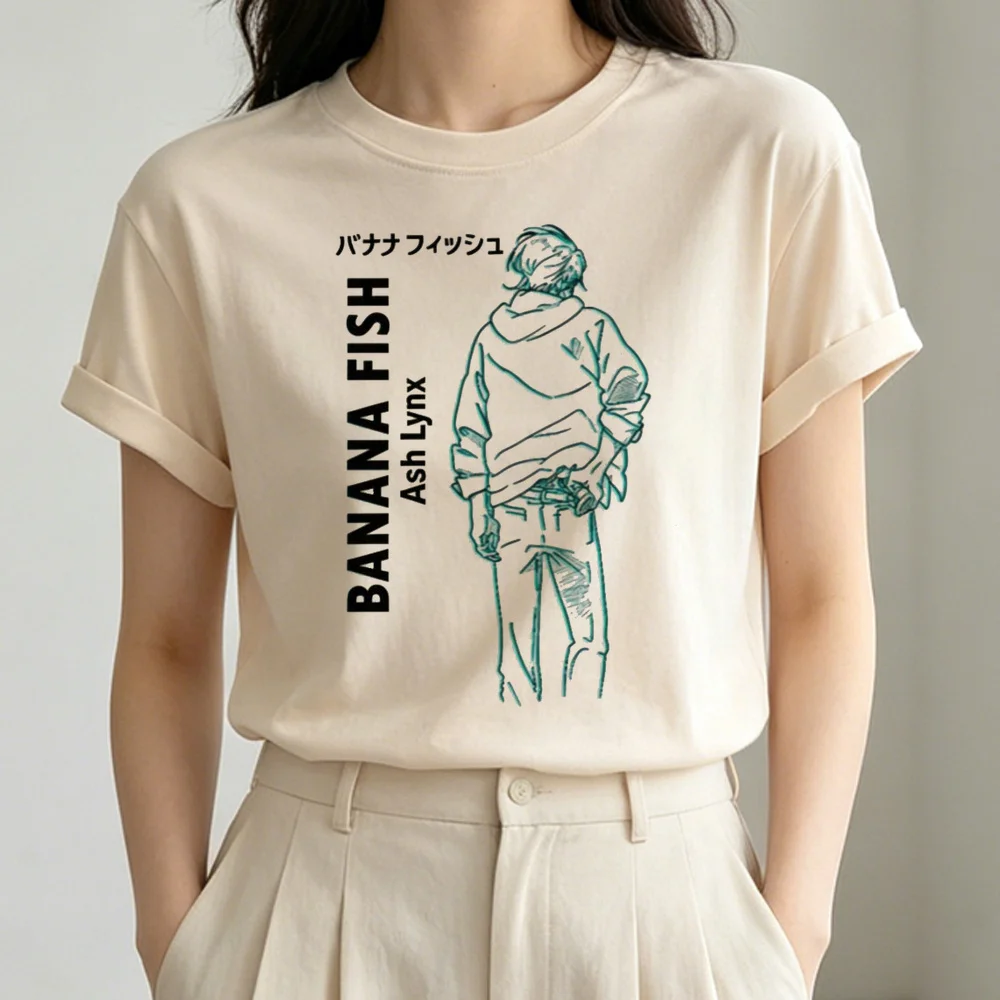 Banana Fish top tees female gyaru clearance sales cute t shirt jojifuku scene  gyaru harajuku baddie