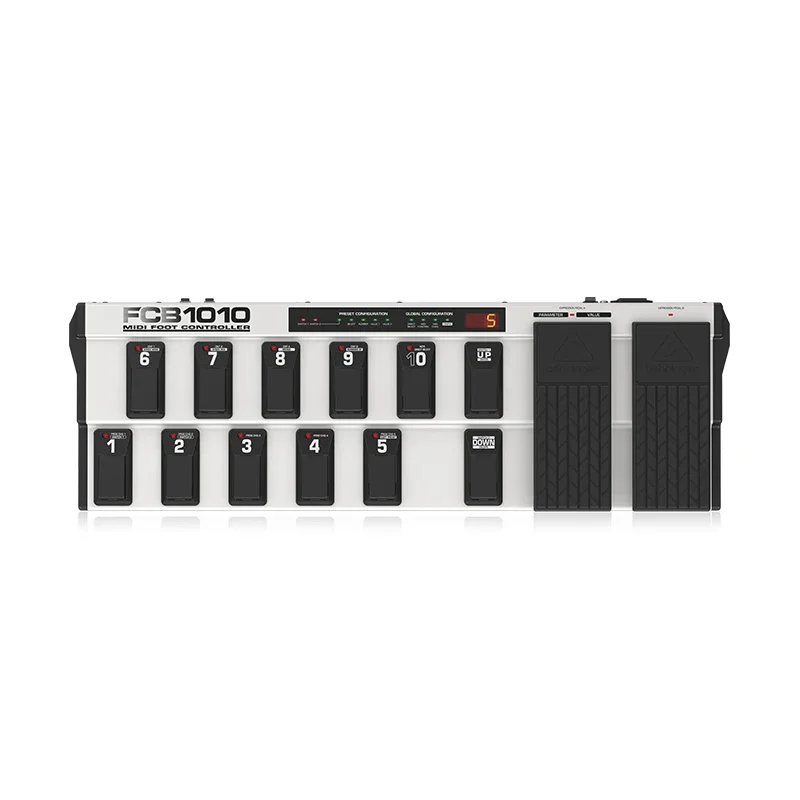 Behringers FCB1010 Professional Effects Controller Switches Two Emoticon Pedals Ultra Flexible MIDI Pedal Controller