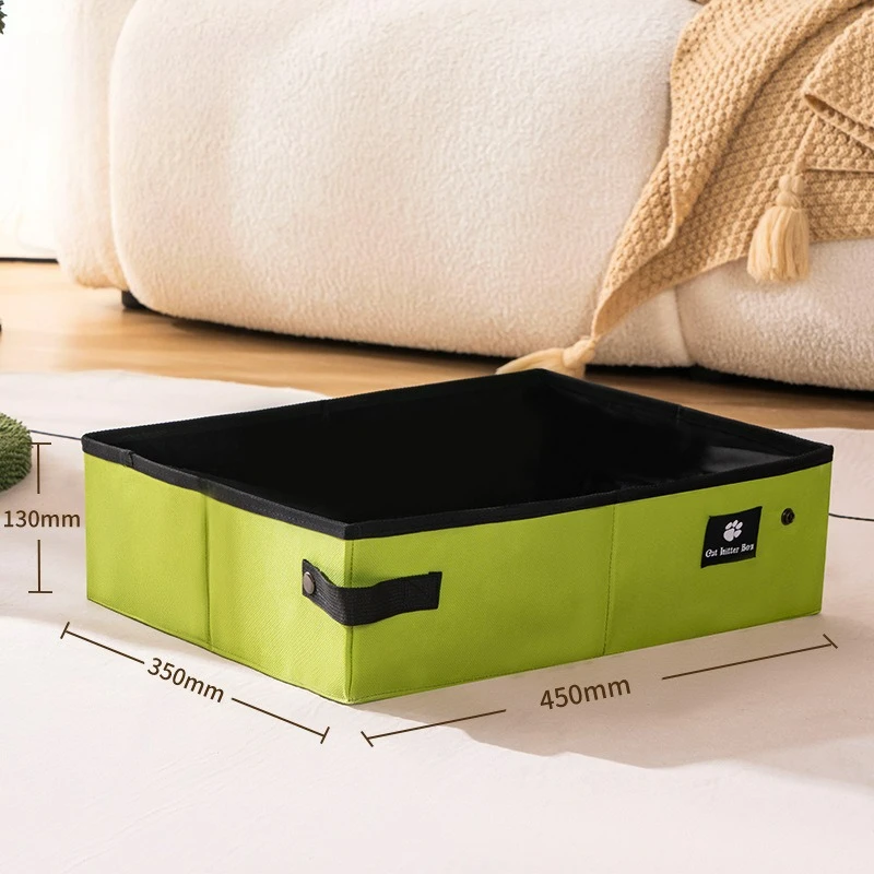 Portable Folding Travel Pet Litter Box Dog Toilet Tray Folding Cat Litter Potty Waterproof Outdoor Foldable Cat Litter Box view 6