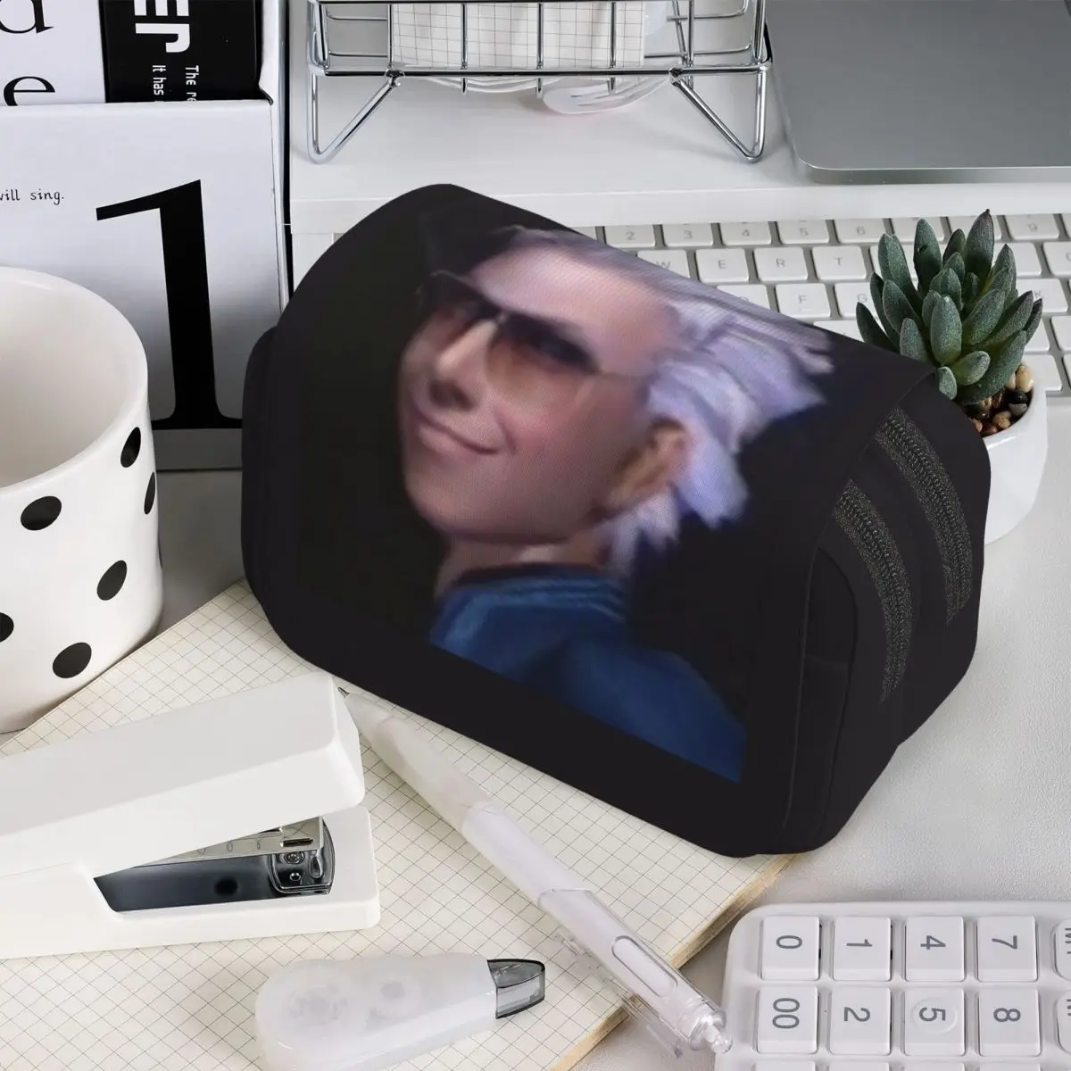 

Пенал для карандашей Vergil из серии Devil May Cry, подарок для мальчиков и девочек, коробка для ручек, сумка для канцелярских принадлежностей, сумка-держатель для ручек