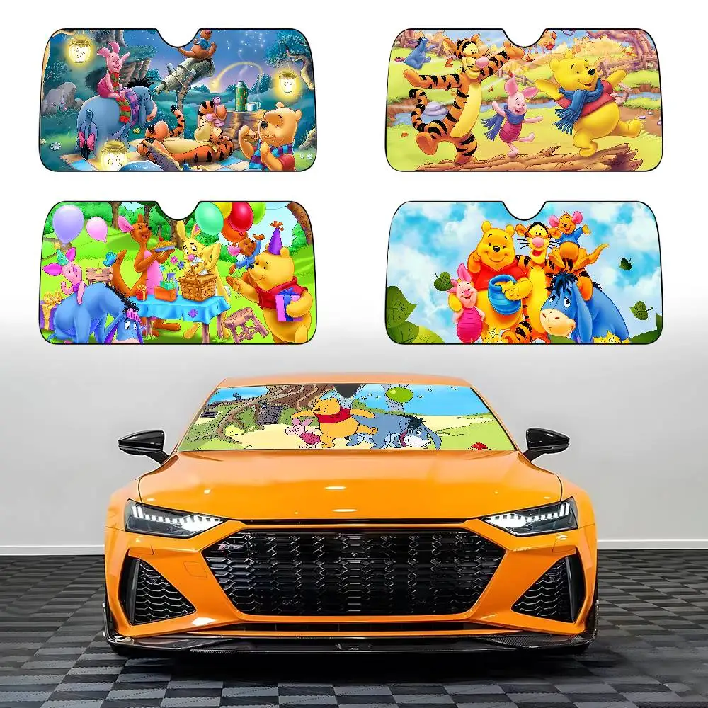 

W-Winnie The Pooh And Tigger Too Автомобильный солнцезащитный козырек Автомобильный солнцезащитный козырек Универсальный складной козырек на ветровое стекло