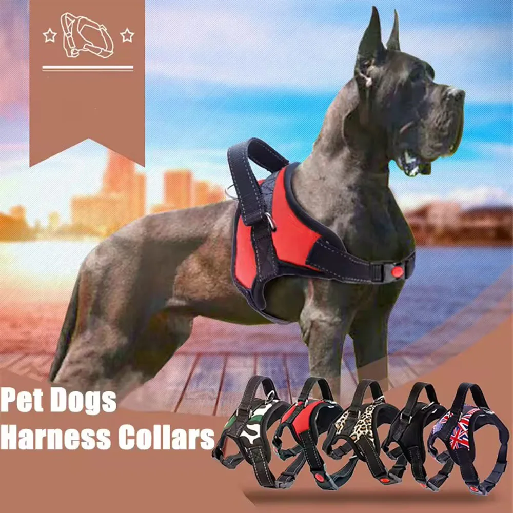 Adjustable Dog Harness Pet Large Dog Walk Out Harness Vest Collar for Small Medium Large Dogs Pets Accessories ﻿