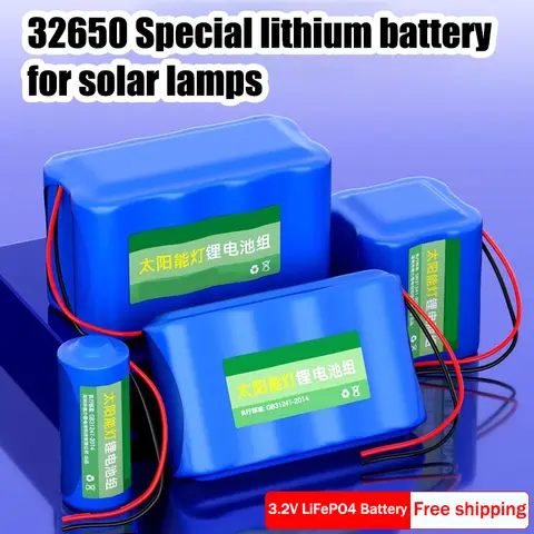 32700 3.2V LiFePO4 Battery Pack 30000mAh Lithium Iron Phosphate Batterie for Solar Street Lights Outdoor Courtyard Lamp Lighting