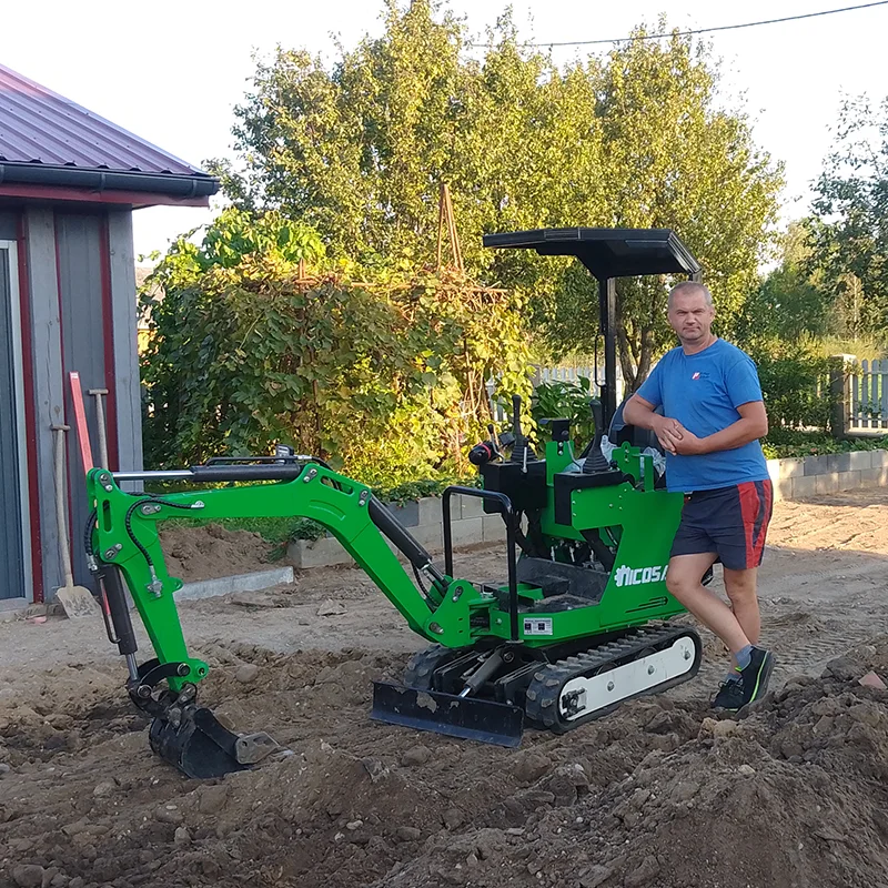 

Free shipping custom small excavator for household farm use, track micro excavator with hydraulic finger clamp
