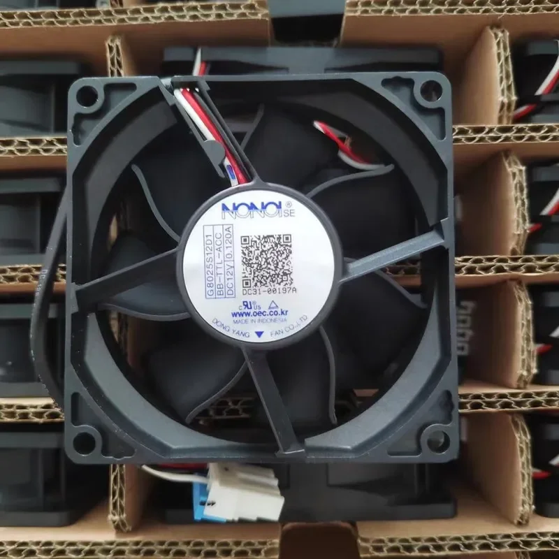 NONOISE G8025S12D1 BB-TTL-ACC DC 12V 0.120A 8cm Inverter Fan for Electronic Devices