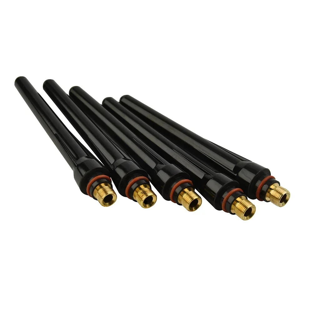 Black Long Back Cup For Tig Welding Torch 5pcs Accessory 57Y02 WP-17 WP-18 WP-26 WP17 WP18 WP26 Stock Pro Part Hot