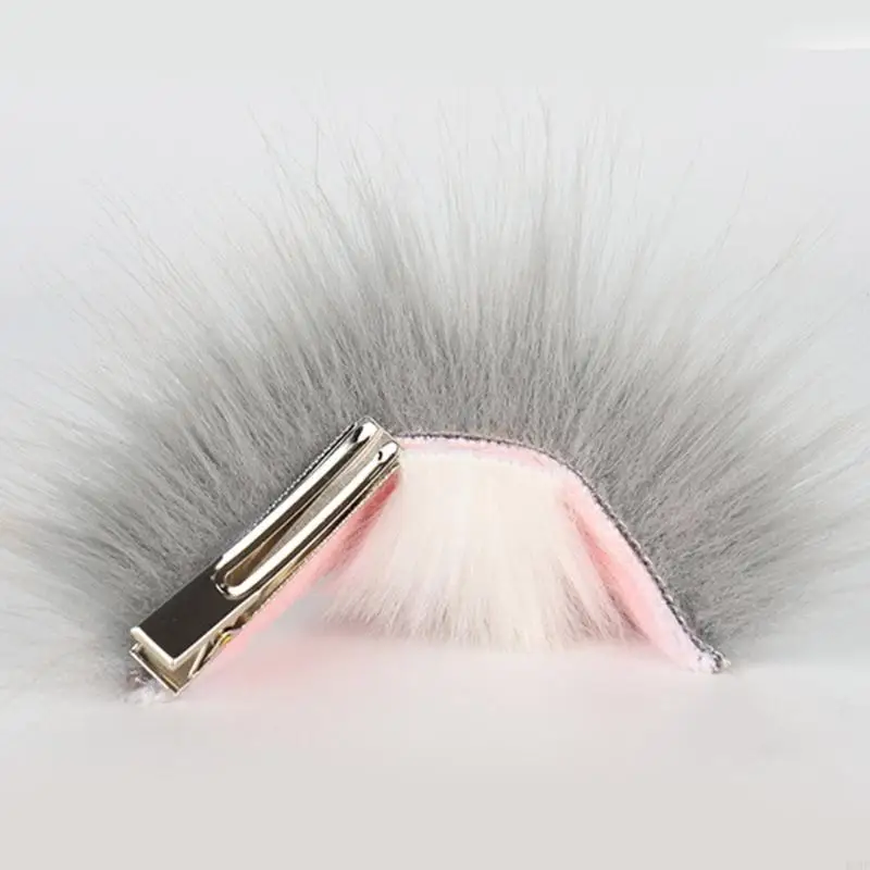 49mf chat oreille épingle en peluche chat à l'oreille Clipte cheveux chat oreille barrette chat oreille cosplay