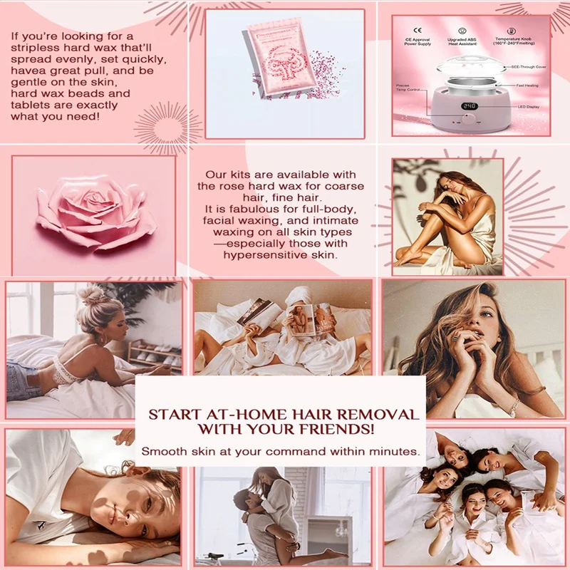 ワックスがけ機,500cc電気脱毛装置,スパチュラ,ワックスがけポット