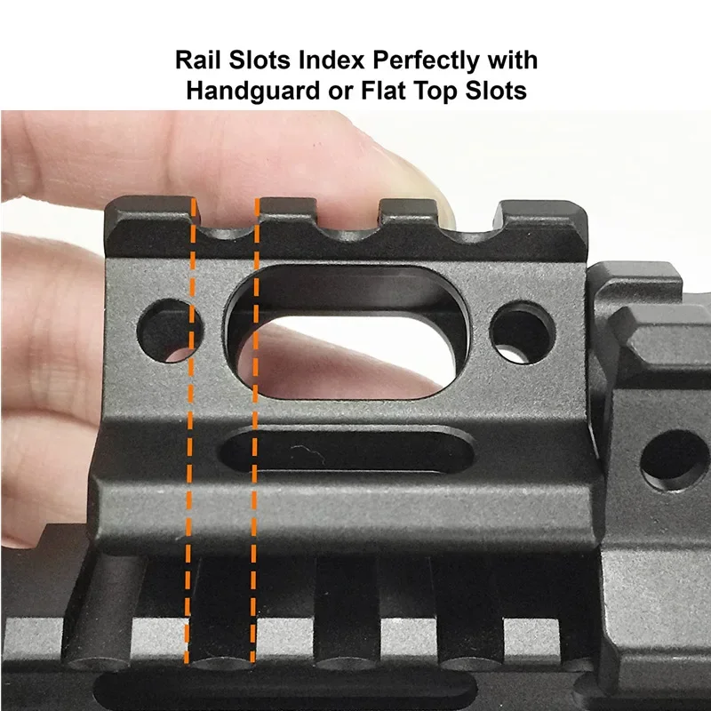 Taktyczny przezroczysty wspornik podwyższający lunetę, mocowanie lunety o wysokości 1 cala, mocowanie latarki, optyki, lasera, pistolet zabawkowy, szyna 20 mm