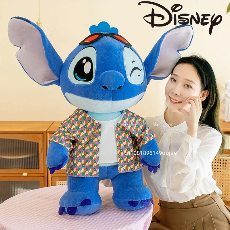 40/60/80 ซม.ขนาด Disney Stitch การ์ตูนอะนิเมะตุ๊กตายัดตุ๊กตาตกแต่งห้อง Peluche หมอนน่ารัก Plushies เครื่องประดับของขวัญ