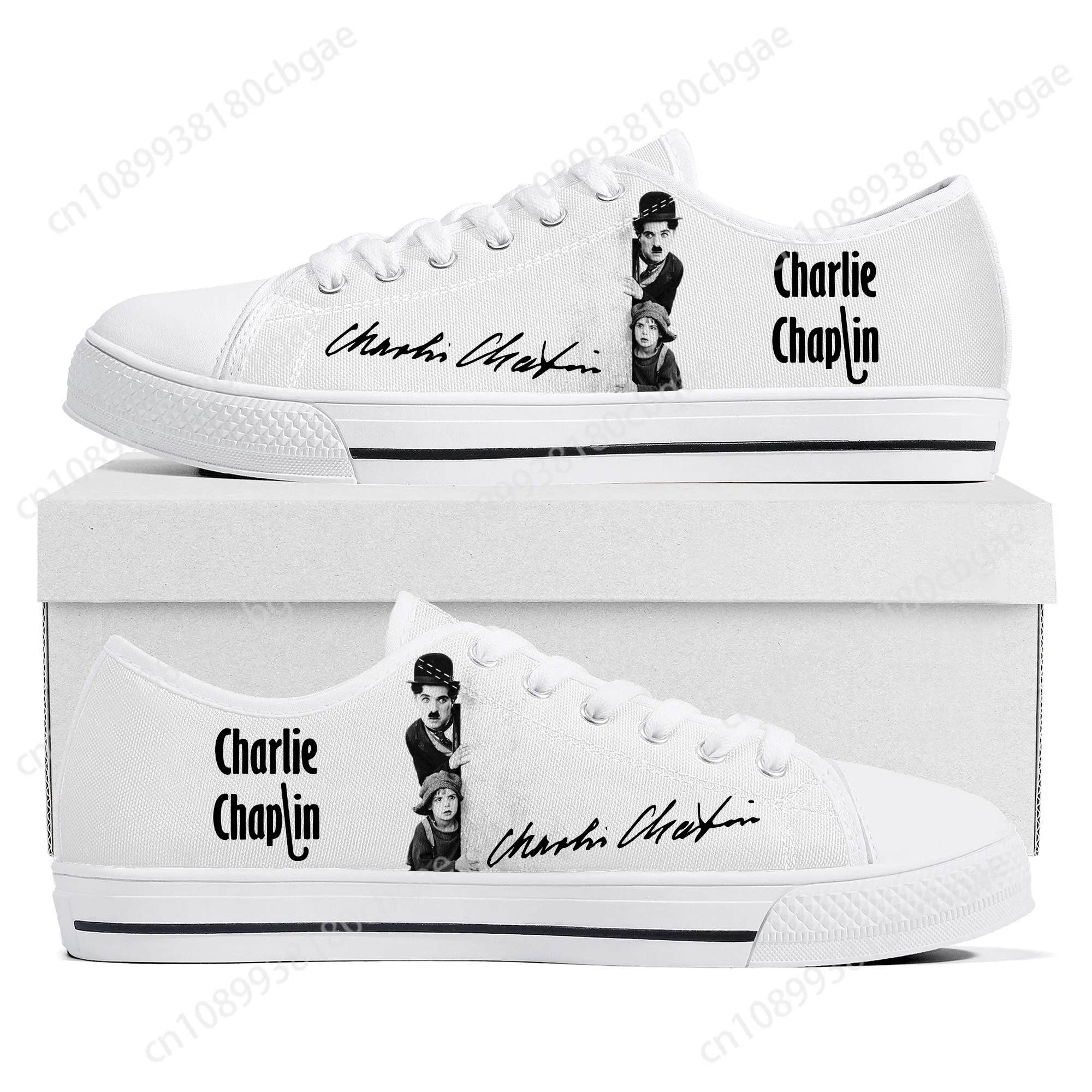 Charlie Chaplin Low Top Sneakers Mens Womens Teenager High Quality Canvas Sneaker couple Casual Shoes Customize DIY Shoe