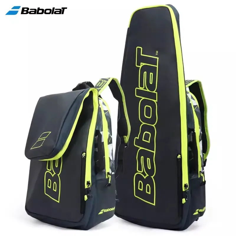 Original Babolat Tennis Backpack Wimbledon PURE WIM Tennis Bag 3 Tennis Rackets Bag Separated Shoes Compartment Beach Tennis Bag