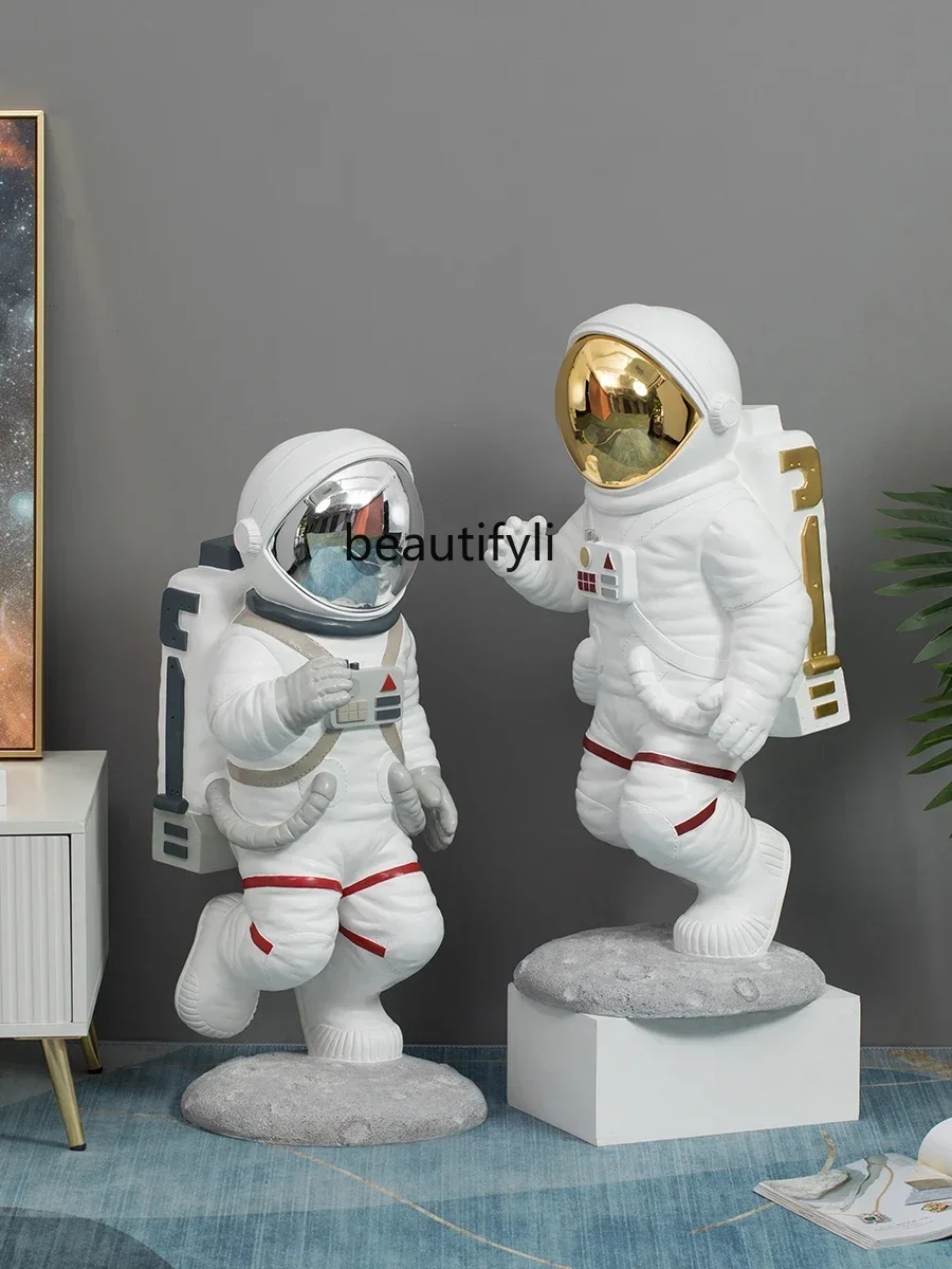

07Astronaut Decoration Living Room Large Floor Home Ornament Spaceman Tray