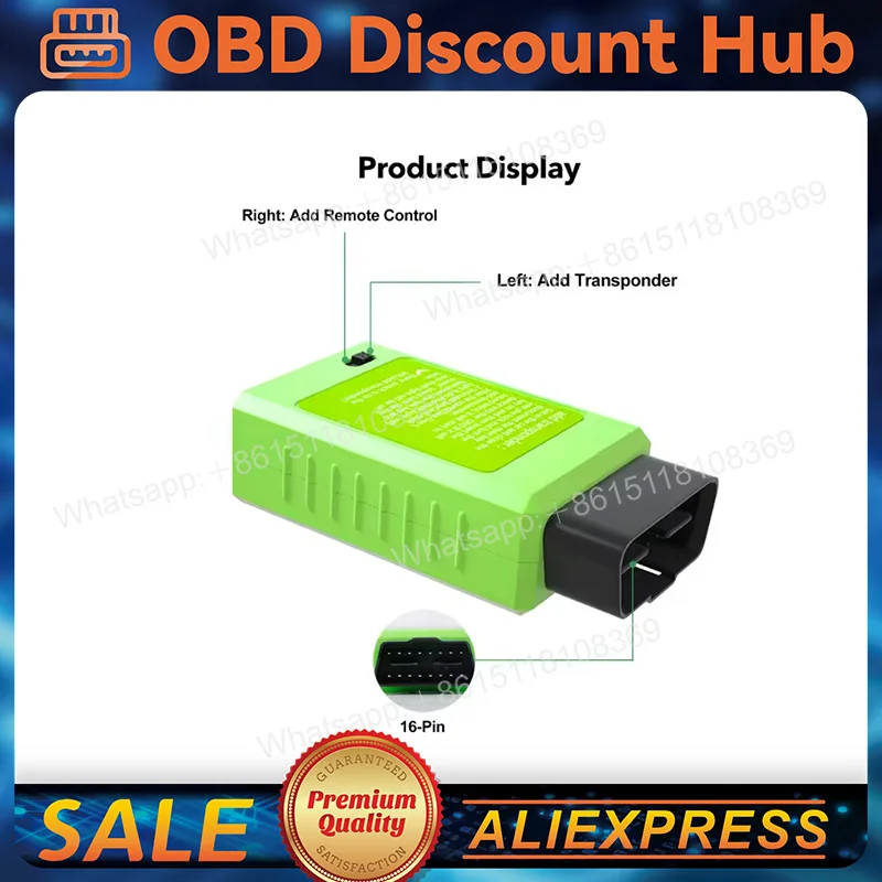 Toy-ota G & H Chip Add Transponder 4D67 68 72(G) Vehicle OBD Remote Key Program Device with Switch via OBD2 Key Programmer