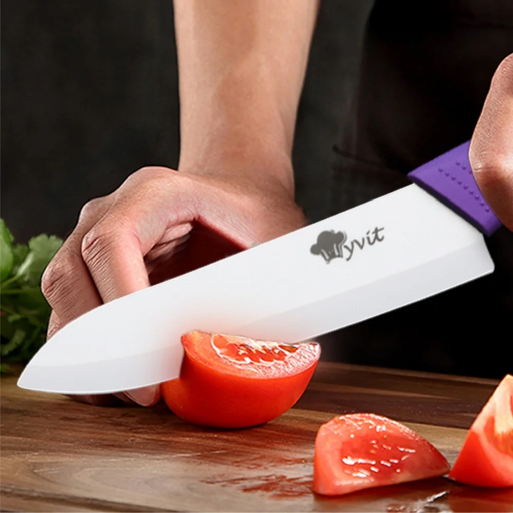 Kitchen Ceramic Knife Set Professional Knife With Sheaths, Super Sharp Rust Proof Stain Resistant