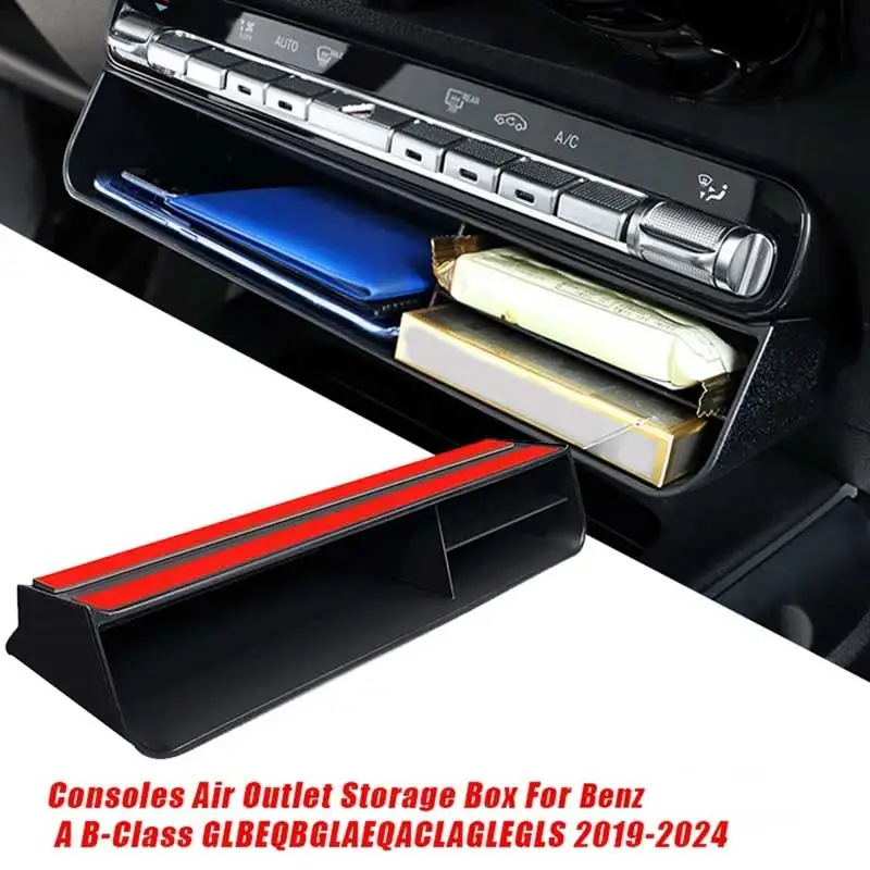 

Car Air Outlet Storage Box, Center Console Storage Box for Mercedes Benz New A-class GLA GLE CLA GLS for B-class GLB/EQB/GLA/EQA