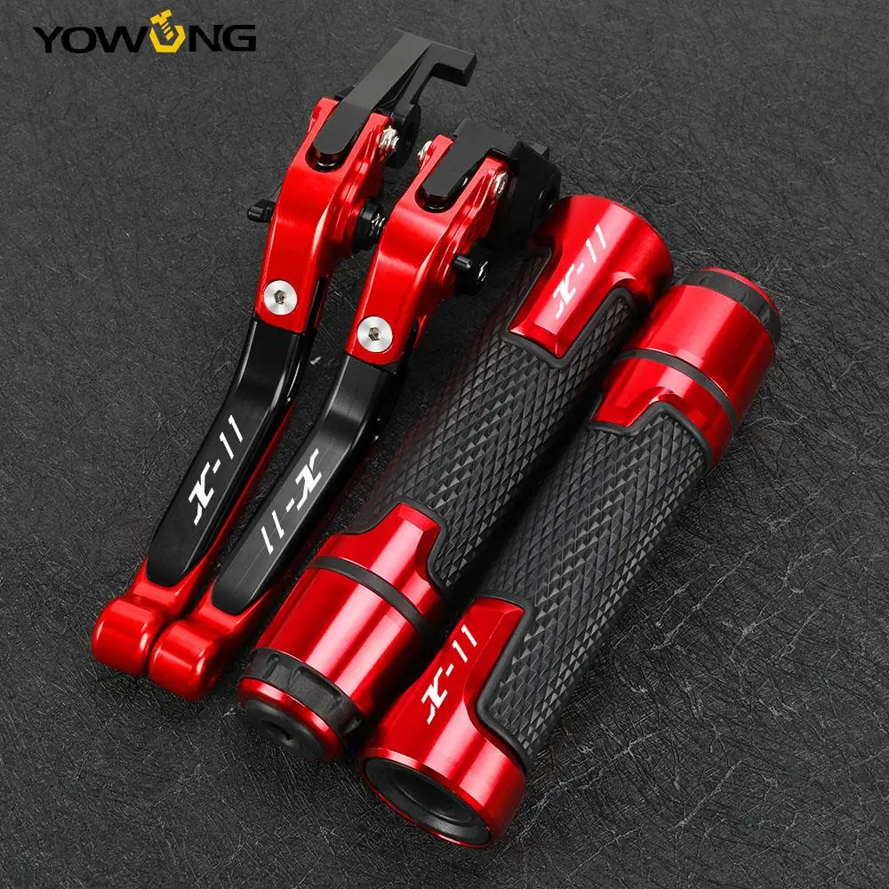 

FOR HONDA X11 X-11 1999 2000 2001 2002 Motorcycle Accessories Aluminum Folding Brake Clutch Levers Handlebar Handle Grips Ends