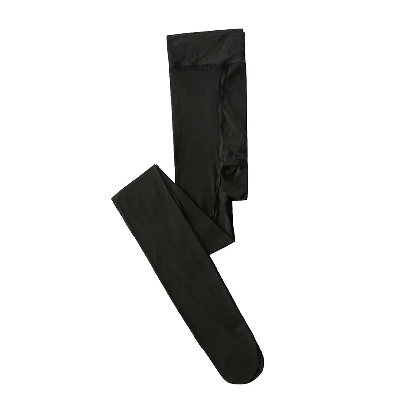 Plus Size Men Sexy Sheer Black Spring Autumn Thin Sports Basketball Stockings Tight Pants Dance High Elasticity Pantyhose﻿ - view 3