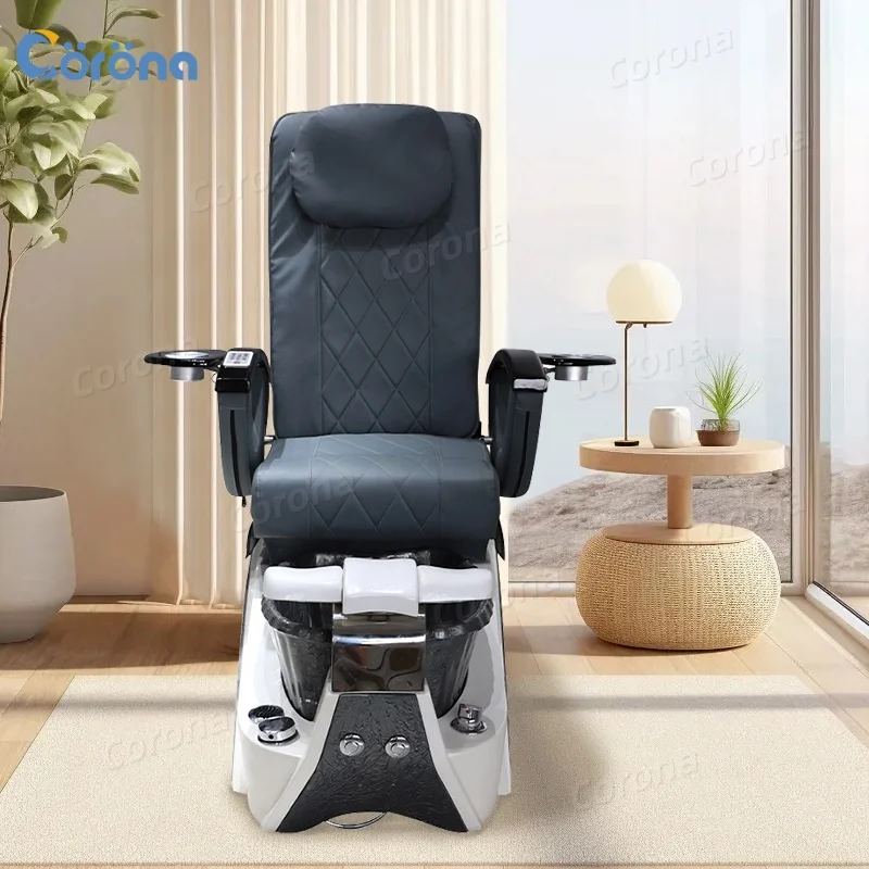 Luxury Pedicure Spa Massage Chair For Nail Salon Modern Beauty Salon Furniture Electric Kneading Massage Foot Spa Chair