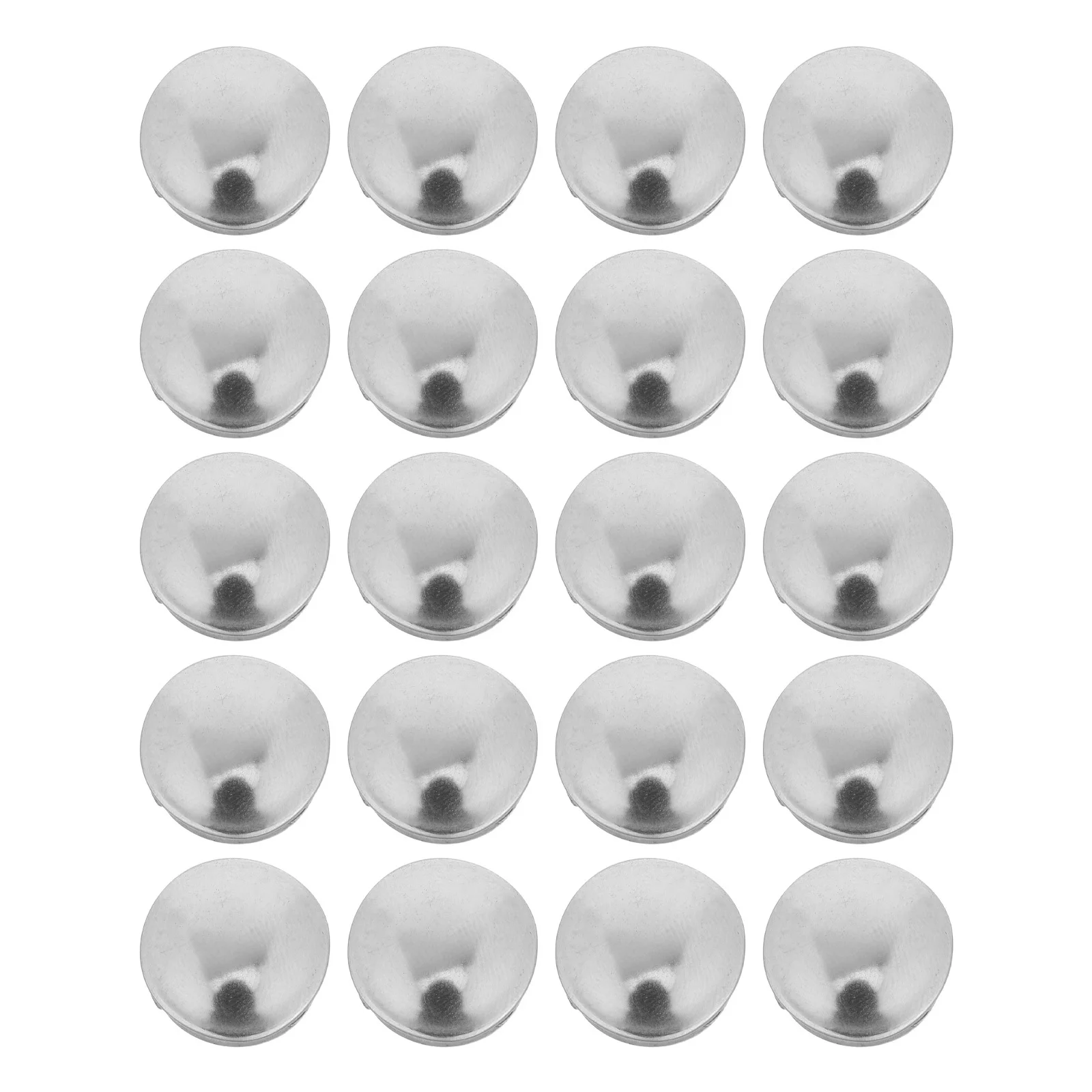 

20pcs Stainless Steel Hole Plugs Round T-Type Tube End Caps Waterproof Dust Resistant Sealing For Machinery Furniture - Heat