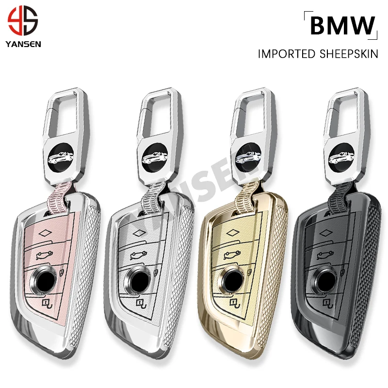 

2024 Car Key Case Cover Shell Fob For BMW X3 X5 X6 F30 F34 F10 F20 G20 G30 G01 G02 G05 F15 F16 1 3 5 7 Series