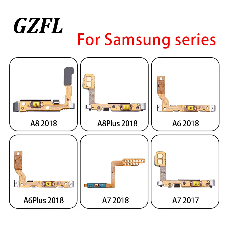 

Power Button Switch Volume Mute Button On / Off Flex Cable For Samsung Galaxy A6 A8 Plus A7 A5 A3 2018 2017